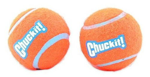 Petmate Chuckit  Pelota De Tenis Grande En Naranja, 2-pack