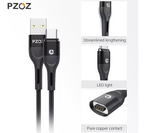 Imagen 4 de 6 de Cable Usb Magnético Carga Rápida En Oferta