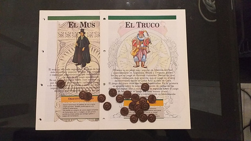 20 Amarracos Fournier, Para Juegos Truco Y Mus + Instrucción (Usado)