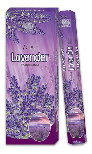 Incienso Formato Hexagonal Floral Lavanda