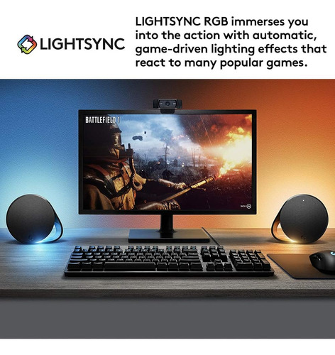Altavoces Logitech G560 7.1 Dts:x, Rgb, Bluetooth, Subwoofer