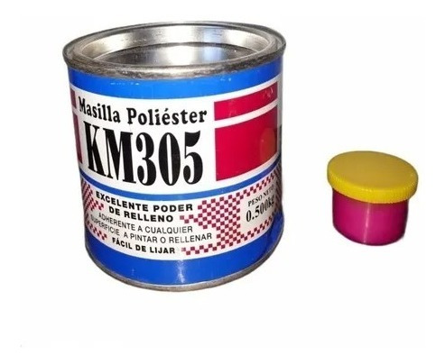 Masilla Plastica Poliester 1kg Incluye Catalizador