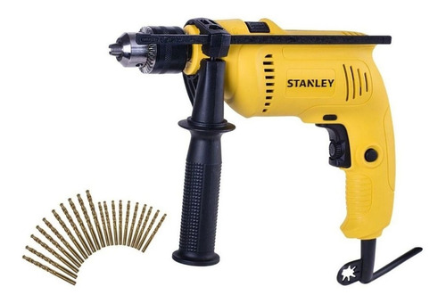 Furadeira Stanley De Impacto 600w 1/2 13mm C/ 20 Brocas