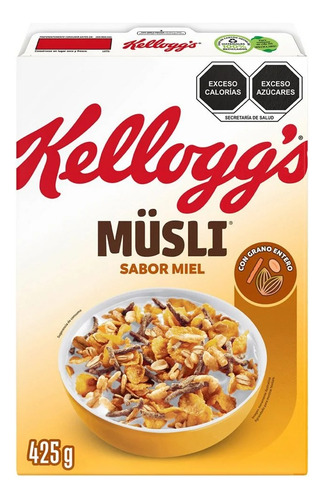 2 Pzs Kelloggs Cereal Multigranos Con Miel Musli 425gr