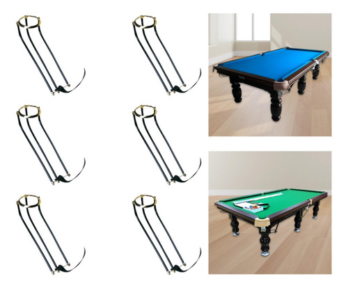 6 Piezas De Mesa De Billar Accesorios De Rieles De Estilo B