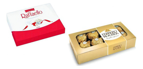 Kit Caixa De Bombom Ferrero Rocher 100g + Raffaello 90g