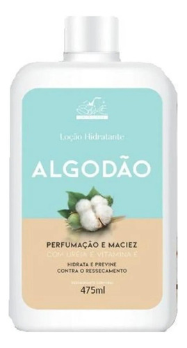 Loção Hidratante Corporal Algodão Com Uréia Belkit 475 Ml