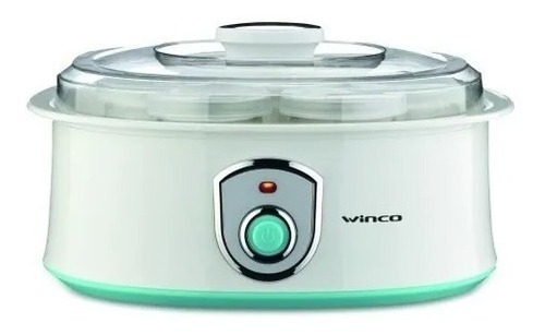 Yogurtera Eléctrica Winco 7 Vasos De Vidrio Tapa Transp W630