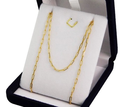 Cadena De Plata Hombre Mujer Color Oro Forcet 40/50/60/70cm