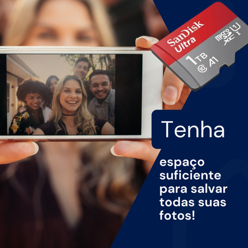 Cartão De Memória Micro Sd 1 Tb Sandisk Ultra Classe 10