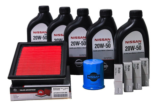 Kit De Afinacion Con 5 Aceites 20w-50 Original Nissan Tsuru