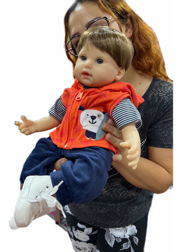 Bebe Real De Silicona Bebe Reborn Grande 45cm