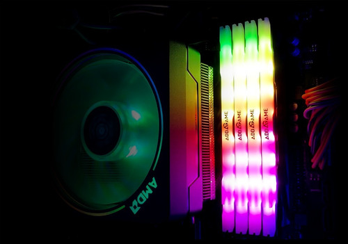 Kit Memoria Ram Ddr4 Addlink Spider X4 Rgb Black 16gbx2 C16