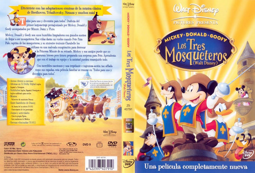 Mickey, Donald, Goofy: Los Tres Mosqueteros Dvd