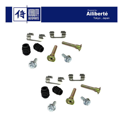 Kit 2 Jgos Tornillos Bujes Caliper Aveo 08-18 Spark 11-17