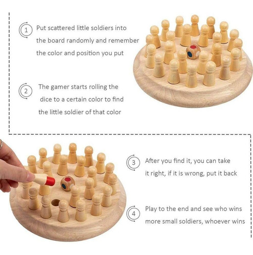 Parent-child Chess Memory Adulto Color Juego De Mesa Juguete