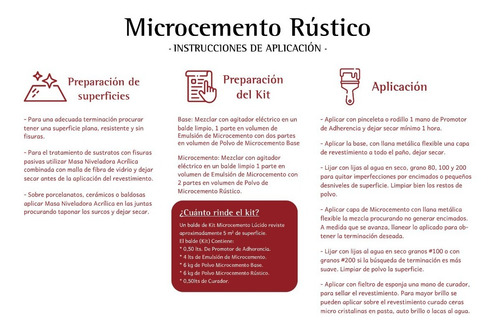 Microcemento Rústico - Kit Rinde 5m2!