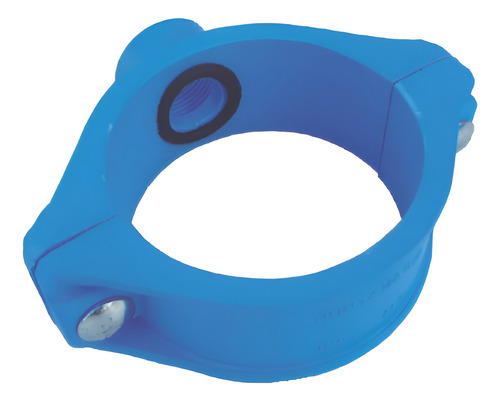Abrazadera Para Caños Pvc 250mm Con Salida Conexion De 1