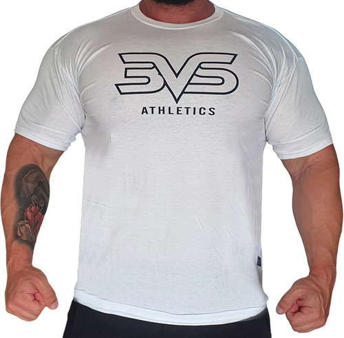 Camiseta Basic Branca 3vs Nutrition - Linha Fitness