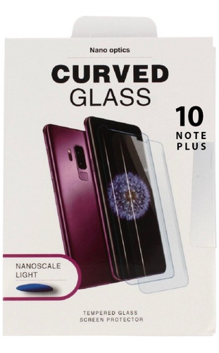 Vidrio Templado Curvo Uv Para Samsung Galaxy Note 10 Plus