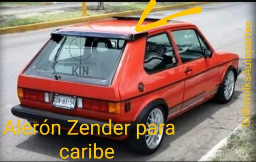 Alerón Tipo Zender Para Caribe 3 Piezas Fibra De Vidrio 