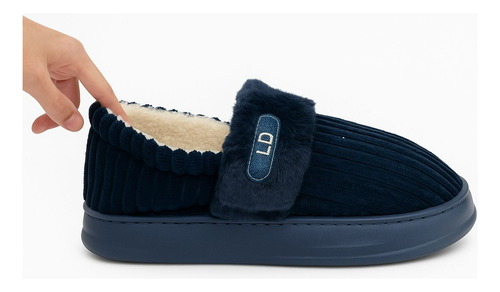 Pantufla Tipo Bota Hombre Chinela Invierno Grandes