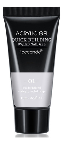 Hg Pegamento De Extensión De Uñas De Color Sólido