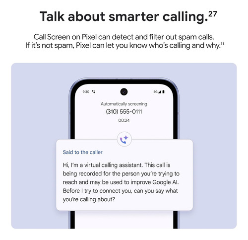 Google Pixel 9a Con Gemini - Smartphone Android Desbloque...