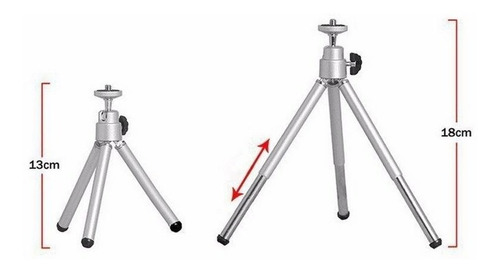 Mini Tripode Extensible Universal Camaras Celular Gopro