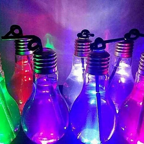50 Vasos Luminosos Lámpara Drinky Luz Led Cotillón