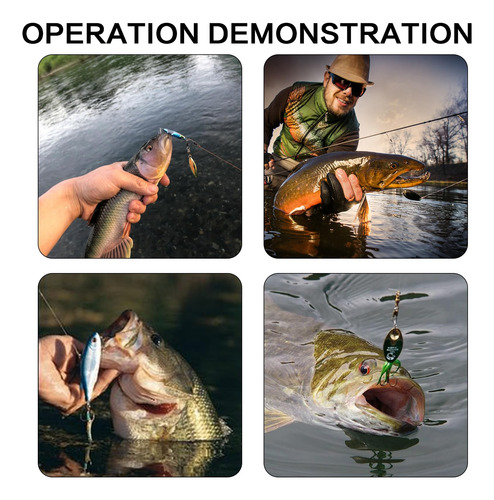 30 Señuelos De Pesca Con Caja De Almacenamiento Spinnerbaits