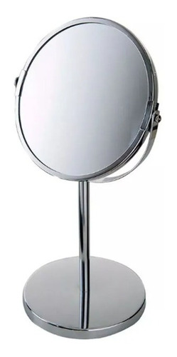 Espelho De Aumento Dupla Face Mor Inox Giratório 360