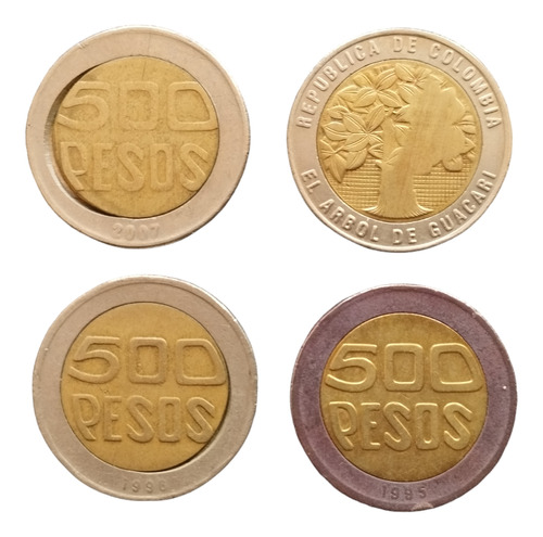 Monedas De Colombia 500 Pesos De Coleccion Árbol De Guacari 