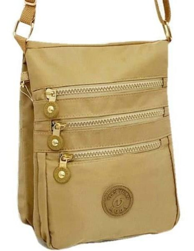 Bolsa Feminina Nylon Transversal + Pompom Ty783