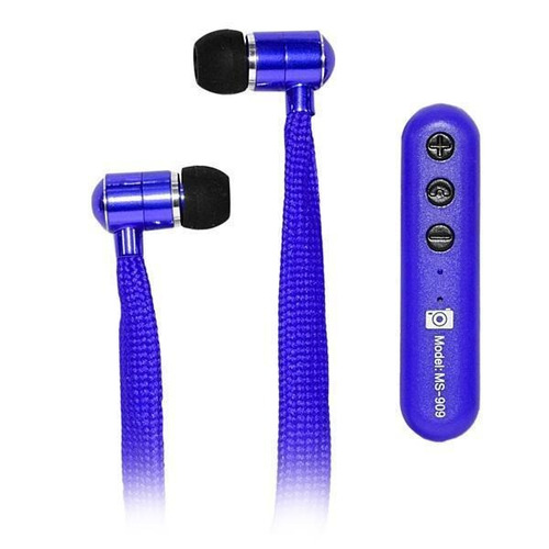 Audifono Inalambrico Bluetooth Para Celular Microfono Azul