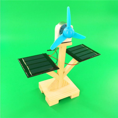 Kit De Maqueta De Ventilador Con Energía Solar Para Bricolaj