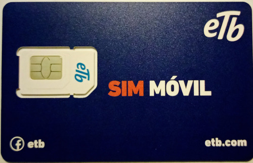 Sim Card Etb Internet Ilimitado Deja Compartir Con Min T.des