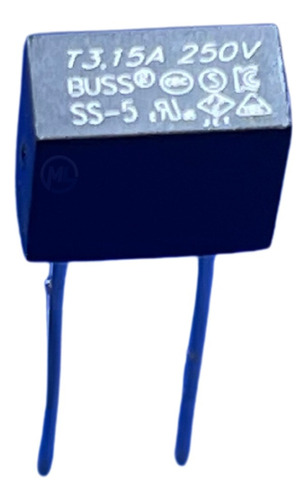 5x Micro Fusível Quadrado Radial 3,15amp 250v Bussmann  