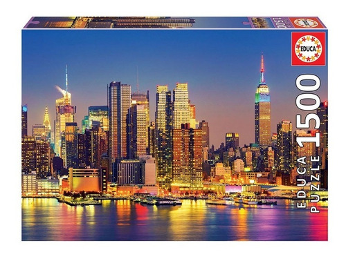 Rompecabezas 1500pz Manhattan De Noche