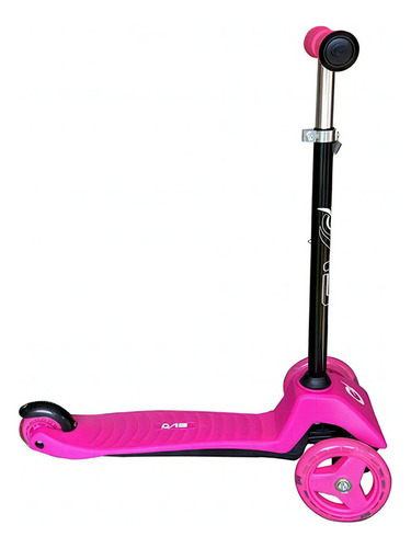 Scooter Monopatín Tres Ruedas Con Luces Evo Light Up Color Rosado Scooter Rosado