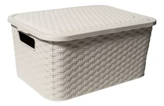 Caja Organizadora Símil Rattan Mediano Pack Por 6 Oferta!!!!