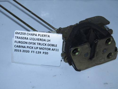 Chapa Puerta Trasera Lh Furgon Dfsk Pick Up Af11 2015 2020