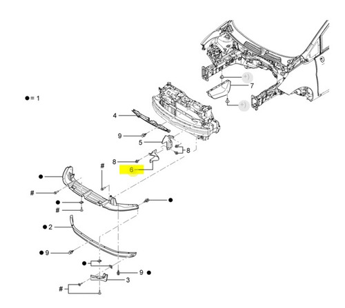 Deflector Aire Inferior Izquierdo Ford Fiesta Kd 2010/2013