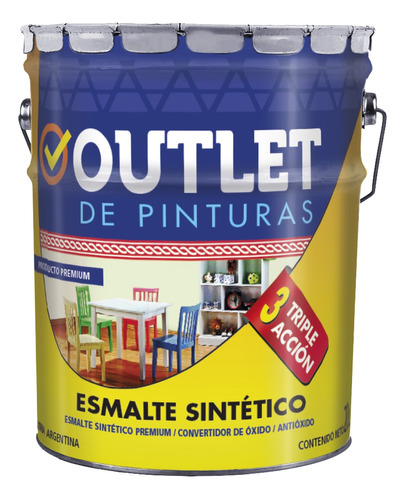 Esmalte Sintetico Marrón Convertidor Antioxido 20 Litros