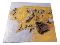 Comprar Mapa 3d Tierra Media Señor De Los Anillos Caqui Caqui