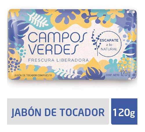 Imagen 5 de 9 de Jabon De Tocador En Barra Fragancias Campos Verdes 120g
