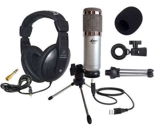 Auricular Behringer Microfono Usb Tripode Accesorios Pc