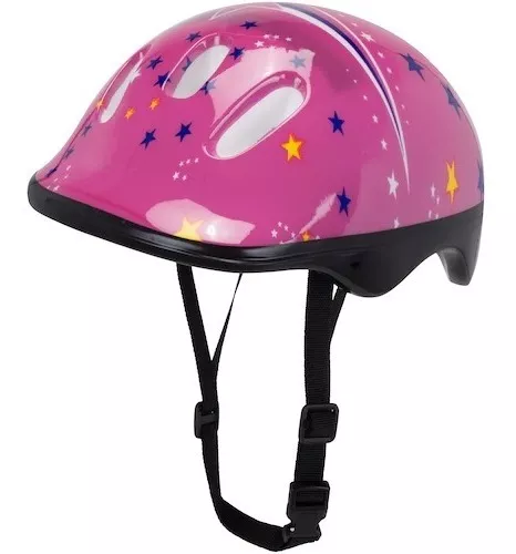 Capacete Bicicleta Infantil Kidzamo Cor Rosa Para Meninas 4 à 8 anos 48-52cm