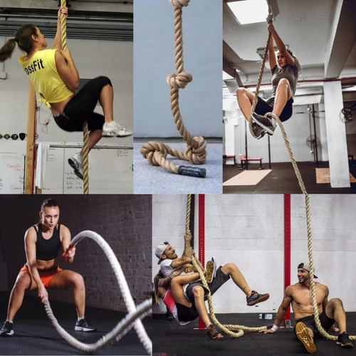 Corda Naval Sisal 32mm 6 Mt Exercicio Funcional E Rope Climb