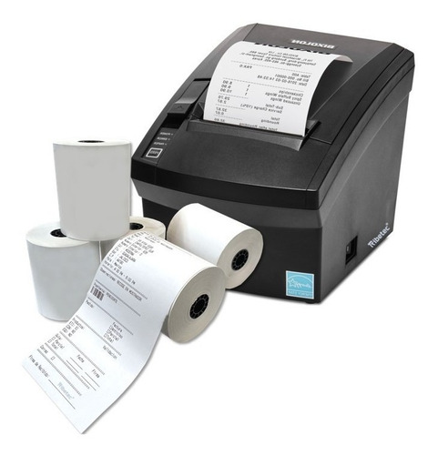 Imagen 2 de 9 de Caja Papel Rollo Termico 80x70 Mm 50 Pzas Alto Rendimiento